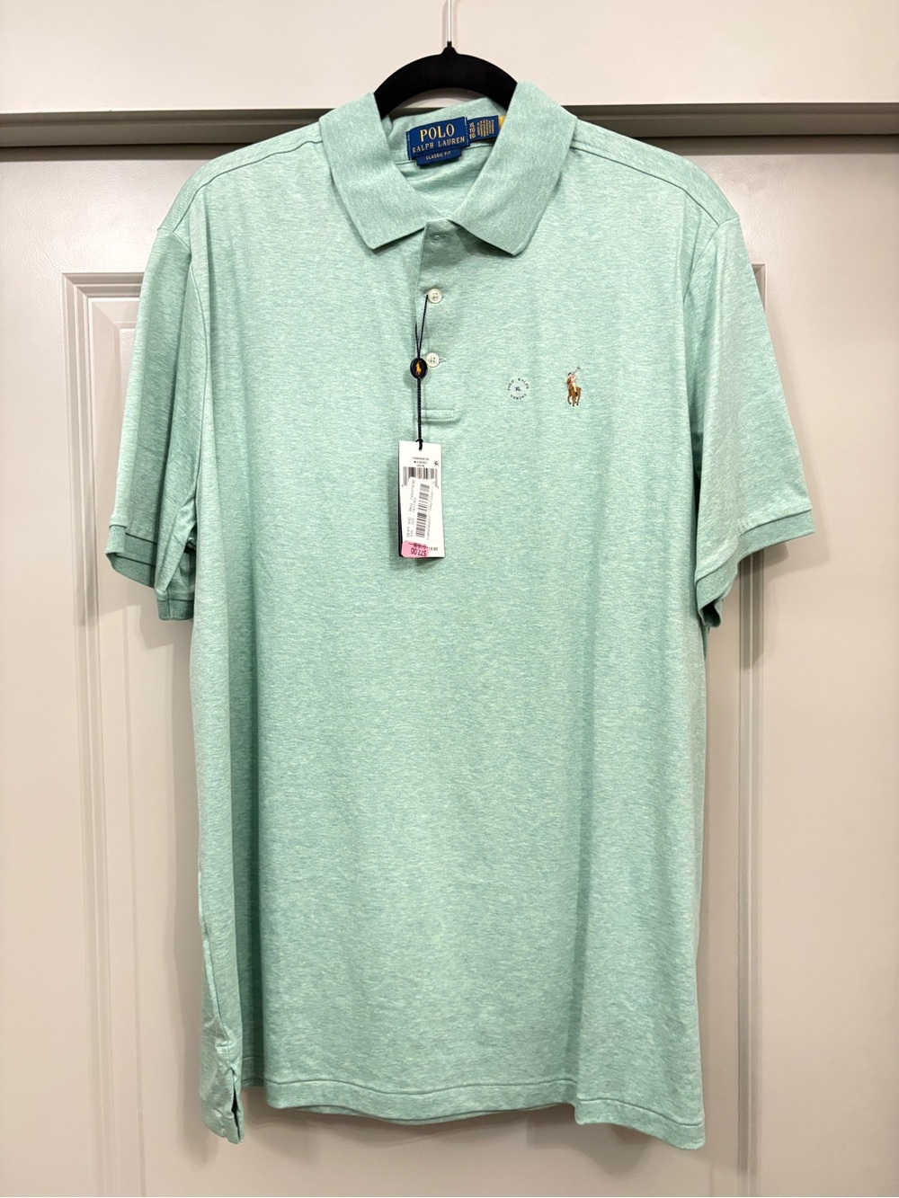 NWT Ralph Lauren Classic Heather Mint Green Men’s Polo Shirt